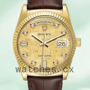 Rolex Day-Date Men's 36mm m118138-0087 Champagne Jubilee Dial