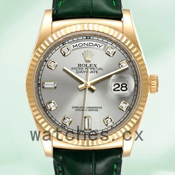 Rolex Day-Date m118138-0135 36mm Men's Grey Dial