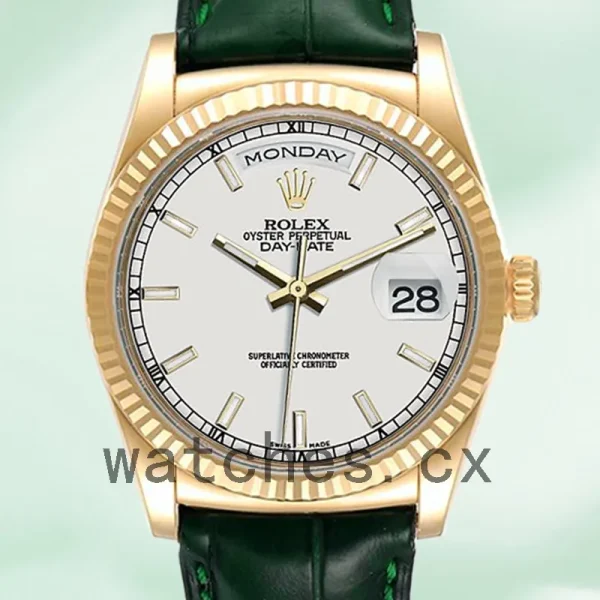 Rolex Day-Date m118138-0123 Men's 36mm Gold-tone Automatic