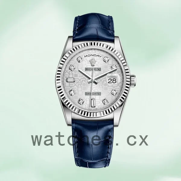 Rolex Day-Date m118139-0092 Men's 36mm Leather Strap - Image 2