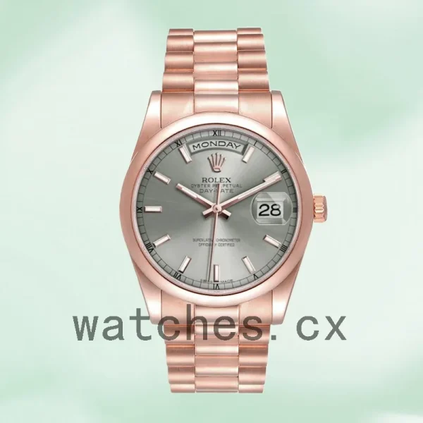 Rolex Day-Date 118205 36mm Men's Grey Dial - Image 2