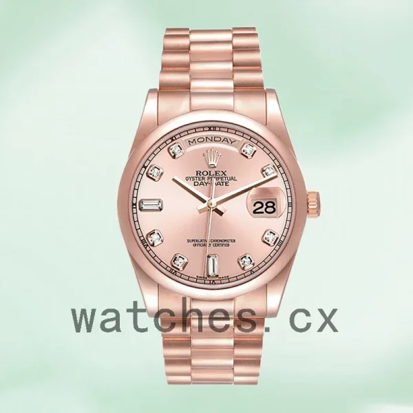 Rolex Day-Date 118205 Men's 36mm Rose Gold-tone - Image 5