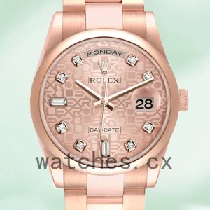 Rolex Day-Date 36mm Men's m118205f-0062 Rose Gold Jubilee Dial