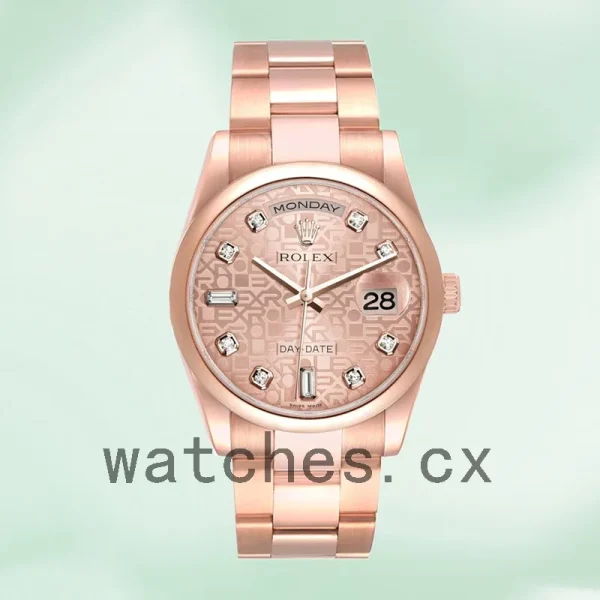 Rolex Day-Date 36mm Men's m118205f-0062 Rose Gold Jubilee Dial - Image 2