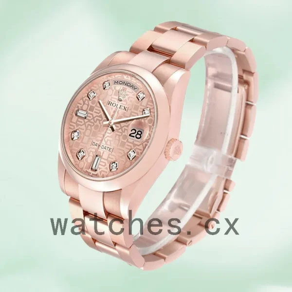 Rolex Day-Date 36mm Men's m118205f-0062 Rose Gold Jubilee Dial - Image 3