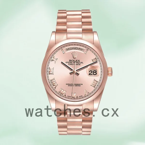 Rolex Day-Date Men's 118205 36mm Rose Gold-tone - Image 2