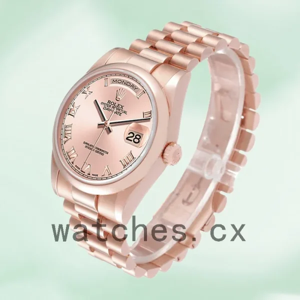 Rolex Day-Date Men's 118205 36mm Rose Gold-tone - Image 3