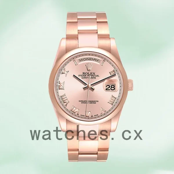 Rolex Day-Date Men's 118205 36mm Rose Gold-tone - Image 5
