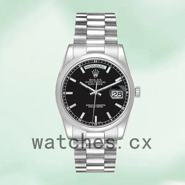 Rolex Day-Date 36mm 118206 Men's Silver-tone - Image 2
