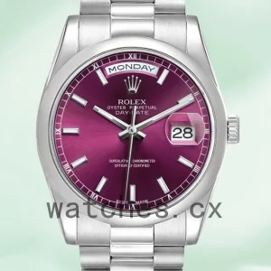 Rolex Day-Date 36mm Men's 118206 Cherry Dial