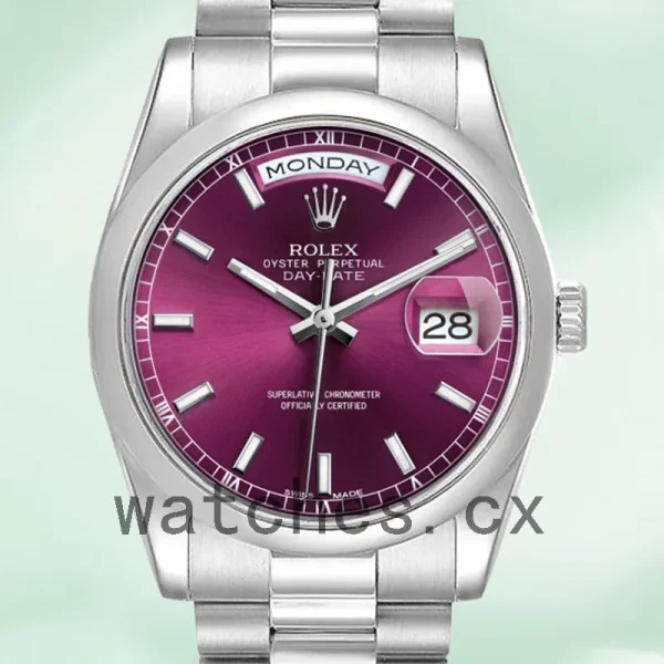 Rolex Day-Date 36mm Men's 118206 Cherry Dial