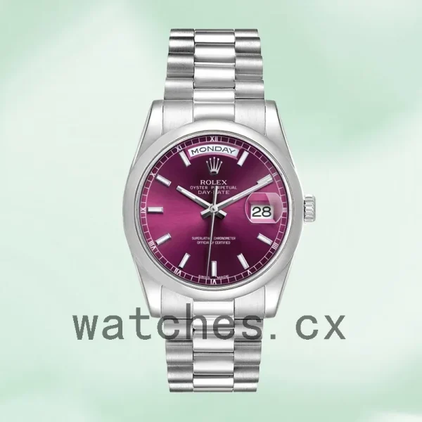 Rolex Day-Date 36mm Men's 118206 Cherry Dial - Image 2