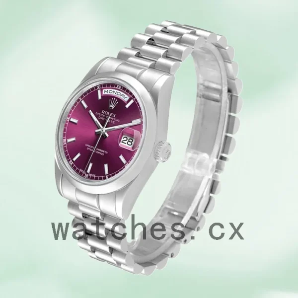 Rolex Day-Date 36mm Men's 118206 Cherry Dial - Image 3