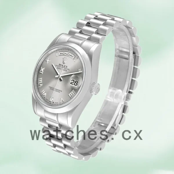 Rolex Day-Date 36mm Men's 118206 Grey Dial President Bracelet - Image 3