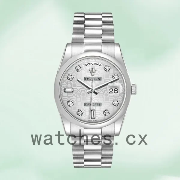 Rolex Day-Date 118206 36mm Men's Silver-tone - Image 2