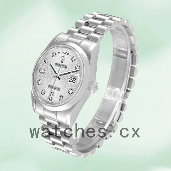 Rolex Day-Date 118206 36mm Men's Silver-tone - Image 3