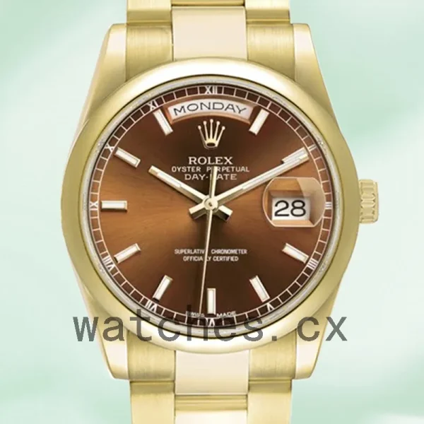 Rolex Day-Date m118208-0343 36mm Men's Automatic Gold-tone