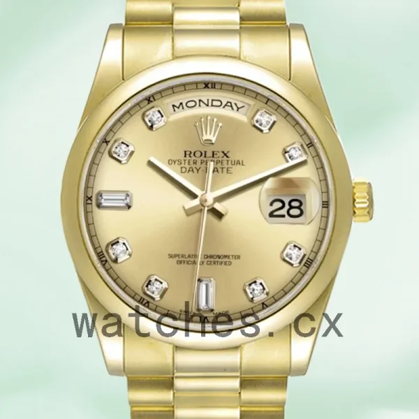 Rolex Day-Date 118208 36mm Men's President Bracelet/Oyster Bracelet