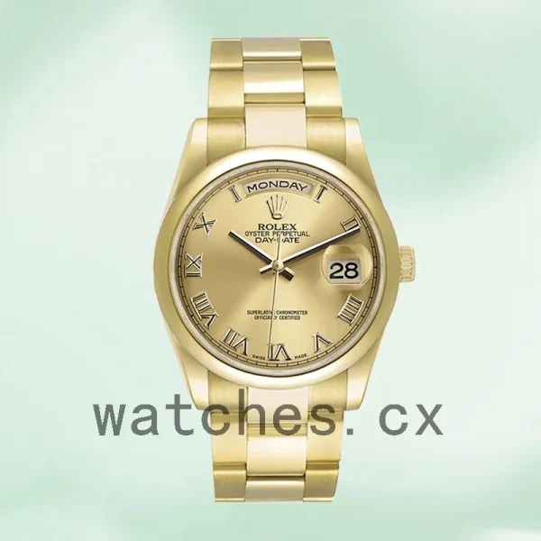 Rolex Day-Date 36mm 118208 Men's President Bracelet/Oyster Bracelet Gold-tone - Image 2