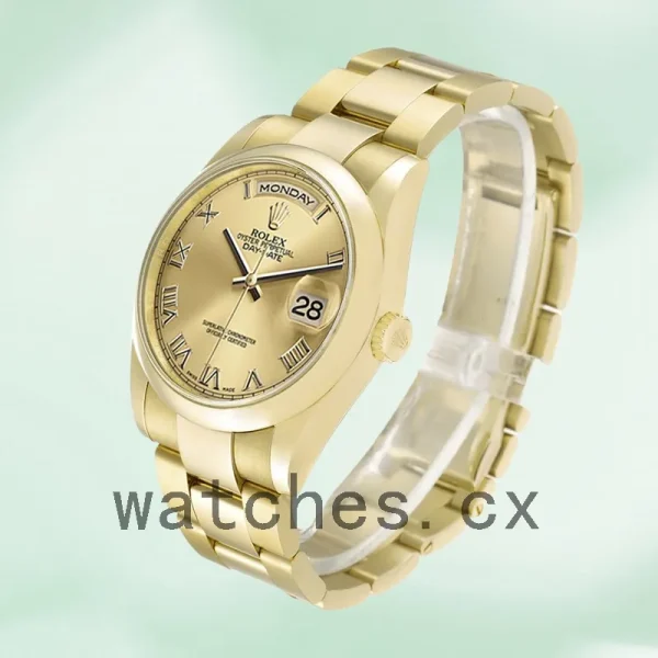 Rolex Day-Date 36mm 118208 Men's President Bracelet/Oyster Bracelet Gold-tone - Image 3