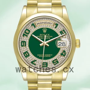 Rolex Day-Date Men's 36mm 118208 Green Dial Automatic