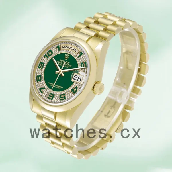 Rolex Day-Date Men's 36mm 118208 Green Dial Automatic - Image 3