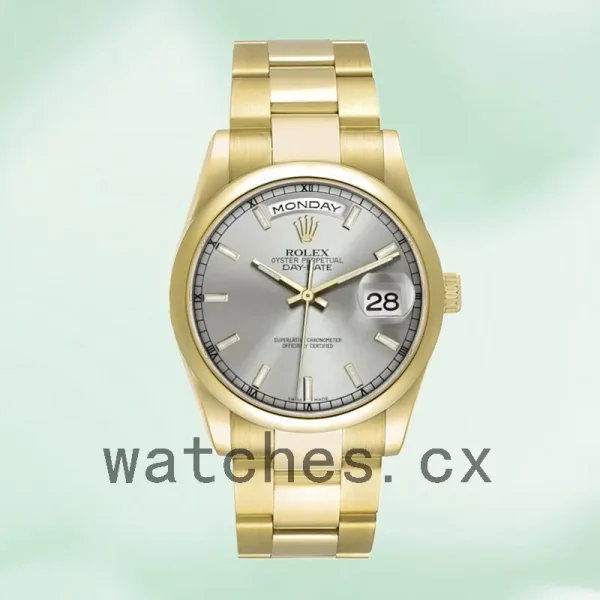 Rolex Day-Date Men's 36mm 118208 Grey Dial - Image 2