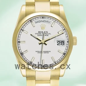Rolex Day-Date Men's 118208 36mm Automatic President Bracelet/Oyster Bracelet