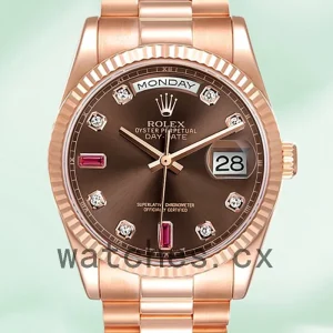 Rolex Day-Date 118235 Men's 36mm Brown Dial