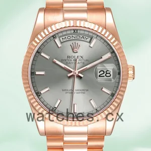 Rolex Day-Date 36mm 118235 Men's President Bracelet Rose Gold-tone