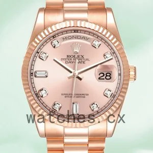 Rolex Day-Date Men's 36mm 118235 Rose Gold Dial