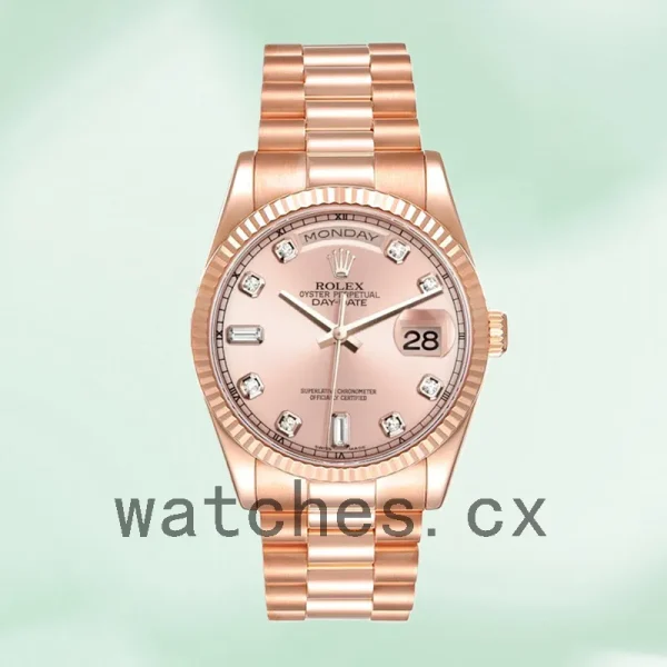 Rolex Day-Date Men's 36mm 118235 Rose Gold Dial - Image 2