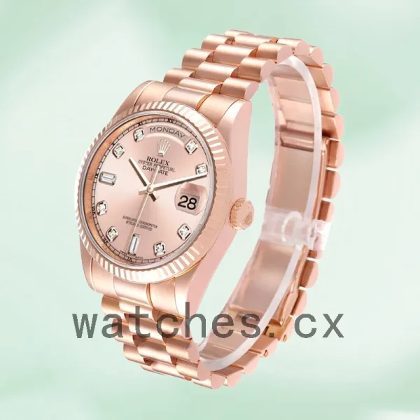 Rolex Day-Date Men's 36mm 118235 Rose Gold Dial - Image 3
