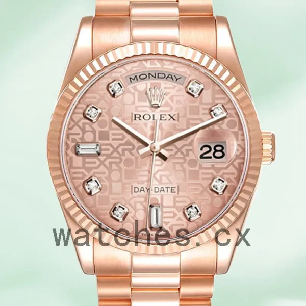Rolex Day-Date 36mm Men's 118235-0006 Rose Gold-tone President Bracelet