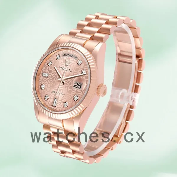 Rolex Day-Date 36mm Men's 118235-0006 Rose Gold-tone President Bracelet - Image 3