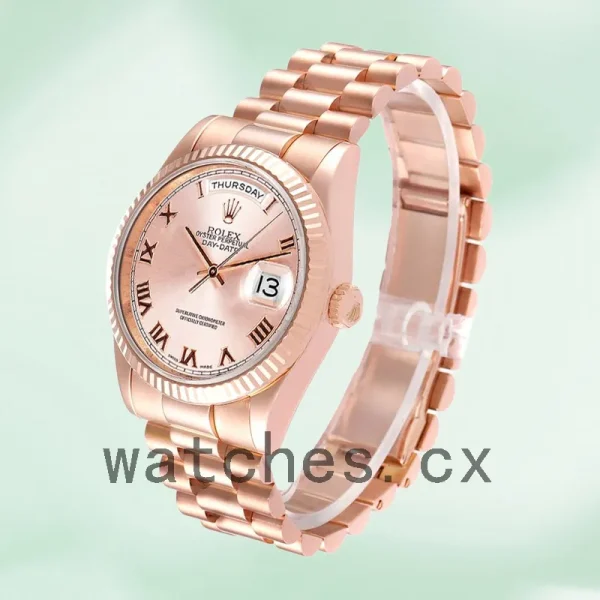 Rolex Day-Date 36mm Men's 118235F-0001 Rose Gold Dial - Image 3