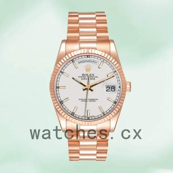 Rolex Day-Date 118235 Men's 36mm Automatic White Dial - Image 2