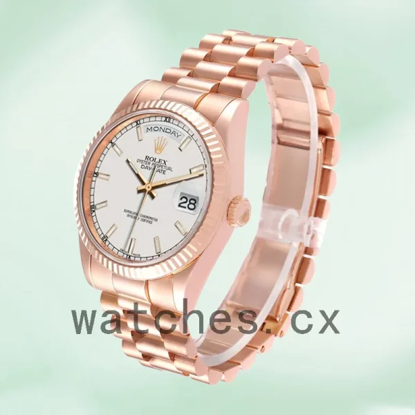 Rolex Day-Date 118235 Men's 36mm Automatic White Dial - Image 3