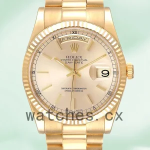 Rolex Day-Date 118238 Men's 36mm Automatic Champagne Dial