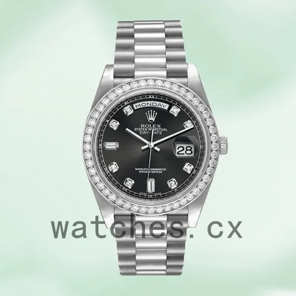Rolex Day-Date 36mm Men's 118346 Black Dial - Image 2