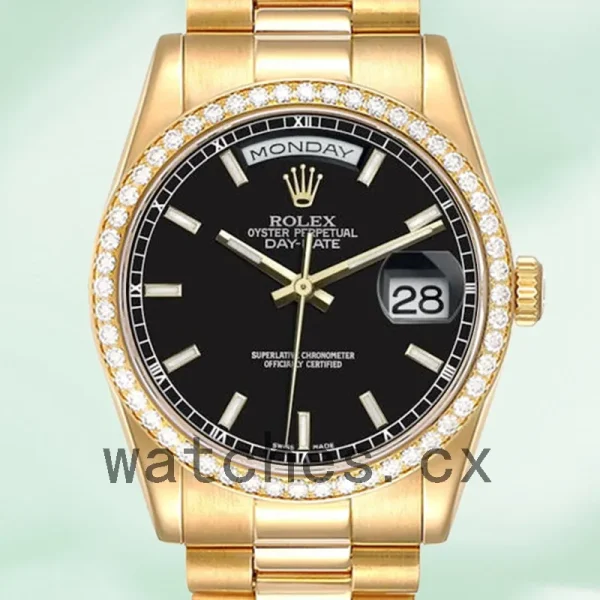 Rolex Day-Date 36mm m118348-0208 Men's Gold-tone Automatic