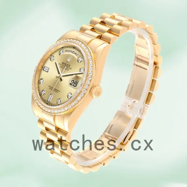 Rolex Day-Date Men's 36mm m118348-0042 Champagne Dial - Image 3