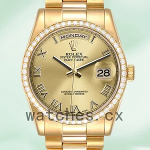 Rolex Day-Date 36mm 118348-0147 Men's Automatic Gold-tone