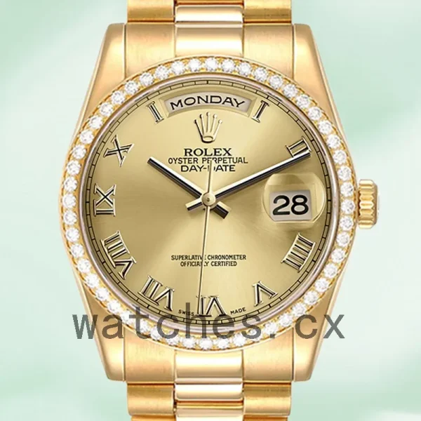 Rolex Day-Date 36mm 118348-0147 Men's Automatic Gold-tone
