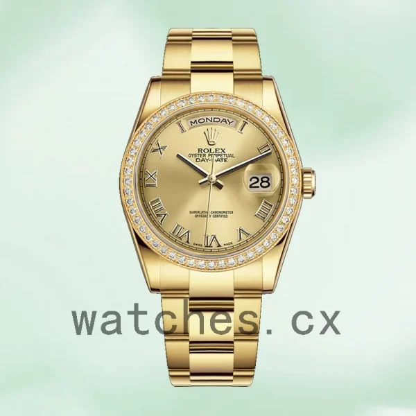 Rolex Day-Date 36mm 118348-0147 Men's Automatic Gold-tone - Image 5