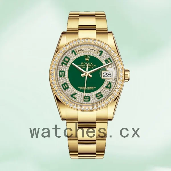 Rolex Day-Date 36mm Men's 118348-0054 Green Dial Automatic - Image 5