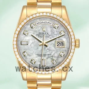 Rolex Day-Date 36mm Men's m118348-0100 Oyster Bracelet/President Bracelet