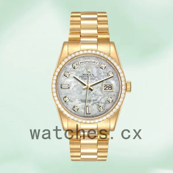 Rolex Day-Date 36mm Men's m118348-0100 Oyster Bracelet/President Bracelet - Image 2