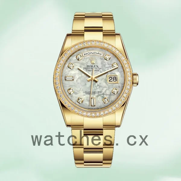 Rolex Day-Date 36mm Men's m118348-0100 Oyster Bracelet/President Bracelet - Image 5