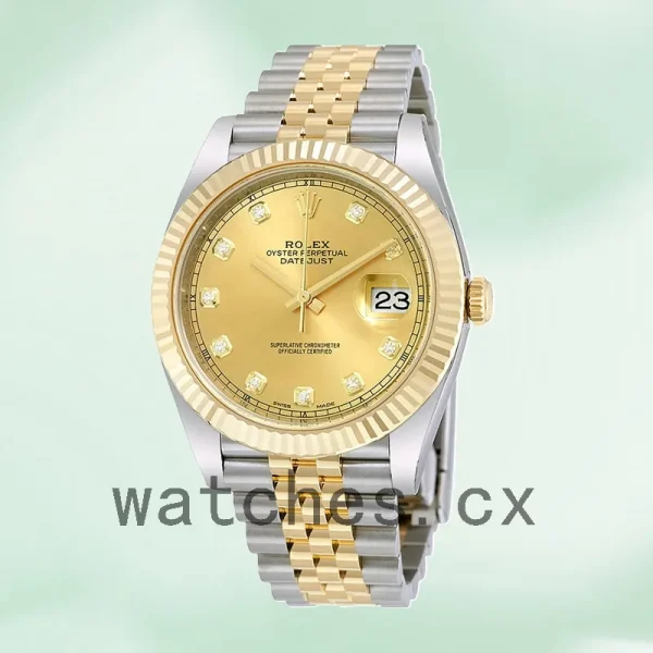 Rolex Datejust 41mm Men's m126333-0012 Jubilee Bracelet Champagne Dial - Image 2